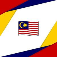 Malaysia Flagge abstrakt Hintergrund Design Vorlage. Malaysia Unabhängigkeit Tag Banner Sozial Medien Post. Malaysia vektor