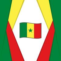 Senegal Flagge abstrakt Hintergrund Design Vorlage. Senegal Unabhängigkeit Tag Banner Sozial Medien Post. Senegal Hintergrund vektor