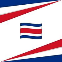 Costa Rica Flagge abstrakt Hintergrund Design Vorlage. Costa Rica Unabhängigkeit Tag Banner Sozial Medien Post. Costa Rica Design vektor