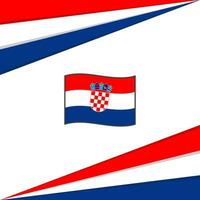 Kroatien Flagge abstrakt Hintergrund Design Vorlage. Kroatien Unabhängigkeit Tag Banner Sozial Medien Post. Kroatien Design vektor