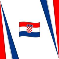 Kroatien Flagge abstrakt Hintergrund Design Vorlage. Kroatien Unabhängigkeit Tag Banner Sozial Medien Post. Kroatien Flagge vektor