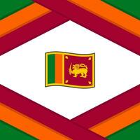 sri Lanka Flagge abstrakt Hintergrund Design Vorlage. sri Lanka Unabhängigkeit Tag Banner Sozial Medien Post. sri Lanka Illustration vektor