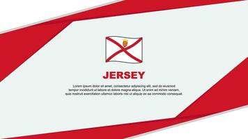 jersey flagga abstrakt bakgrund design mall. jersey oberoende dag baner tecknad serie vektor illustration. jersey