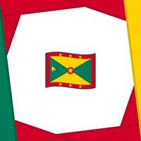Grenada Flagge abstrakt Hintergrund Design Vorlage. Grenada Unabhängigkeit Tag Banner Sozial Medien Post. Grenada Banner vektor
