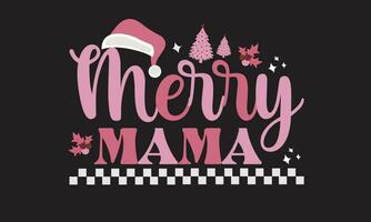 glad mamma retro t-shirt design vektor