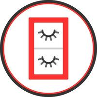 falsch Wimpern Vektor Symbol Design