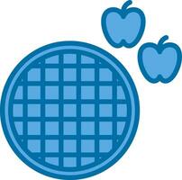 Apfel Kuchen Vektor Symbol Design