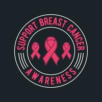 bröst cancer medvetenhet månad t skjorta design, luvtröja design. vektor