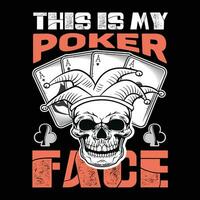 Poker Zitat Neu T-Shirt Design zum T-Shirt, Karten, Rahmen Kunstwerk, Taschen, Tassen, Aufkleber, Becher, Telefon Fälle, drucken usw. vektor