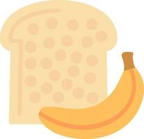 Bananenbrot-Vektor-Icon-Design vektor