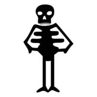 träffa vår rolig halloween skelett ikon. tillsats en stickningar i ryggraden dos av humör till din läskigt festligheter. vektor