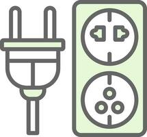 elektrisch Auslauf Vektor Symbol Design