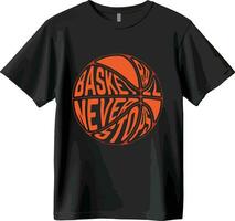 Basketball T-Shirt und Vektor Design