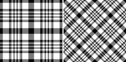 Stoff Hintergrund Textil- von nahtlos Textur Muster mit ein Tartan Vektor Plaid überprüfen.