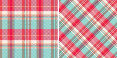 Plaid Stoff Textur von Vektor Tartan Hintergrund mit ein Textil- nahtlos prüfen Muster.