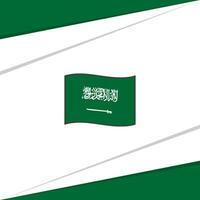 Saudi Arabien Flagge abstrakt Hintergrund Design Vorlage. Saudi Arabien Unabhängigkeit Tag Banner Sozial Medien Post. Saudi Arabien Design vektor