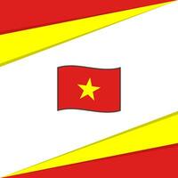 Vietnam Flagge abstrakt Hintergrund Design Vorlage. Vietnam Unabhängigkeit Tag Banner Sozial Medien Post. Vietnam Design vektor