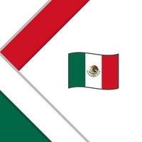 mexico flagga abstrakt bakgrund design mall. mexico oberoende dag baner social media posta. mexico illustration vektor