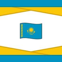 Kasachstan Flagge abstrakt Hintergrund Design Vorlage. Kasachstan Unabhängigkeit Tag Banner Sozial Medien Post. Kasachstan Vektor