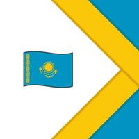 kazakhstan flagga abstrakt bakgrund design mall. kazakhstan oberoende dag baner social media posta. kazakhstan illustration vektor
