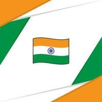 Indien Flagge abstrakt Hintergrund Design Vorlage. Indien Unabhängigkeit Tag Banner Sozial Medien Post. Indien vektor