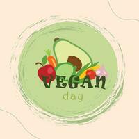 kostenlos Vektor Welt vegan Tag Banner