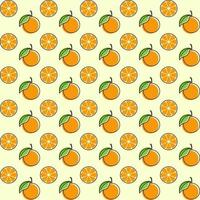 orange frukt sömlös designillustration vektor