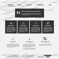 Modern webbplats mall för affärer, vektor illustration