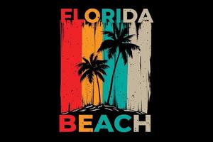 T-Shirt-Design von Florida Beach Island vektor