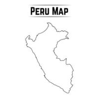 einfache karte von peru skizzieren
