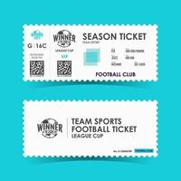 Fußball, Fußball-Ticket-Design. Vektor-Illustration vektor