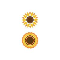 Sonnenblume Logo Vorlage Vektor template