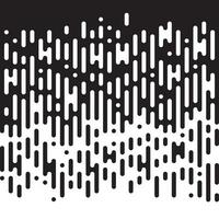 svart och vit oregelbunden avrundad rader ,halvton övergång abstrakt bakgrund. vektor