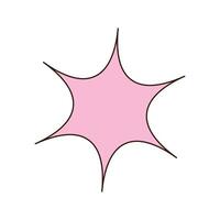 Rede Blase im das bilden von ein Stern. dekorativ abstrakt geometrisch Element. vektor