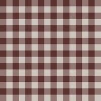 Licht braun Gingham Vektor Textur nahtlos Muster