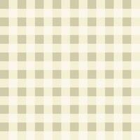 Licht Vanille Gingham Vektor Textur nahtlos Muster