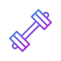 Hantel Symbol Gradient lila Sport Symbol Illustration. vektor