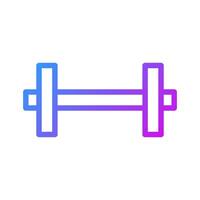 Hantel Symbol Gradient lila Sport Symbol Illustration. vektor