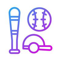 baseboll ikon lutning lila sport symbol illustration. vektor