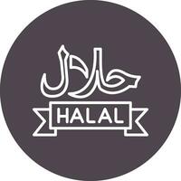 Symbol für Halal-Vektor vektor