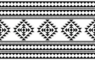 aztec sömlös mönster. matta textil- skriva ut textur stam- design, geometrisk symboler för logotyp, kort, tyg dekorativ Arbetar. traditionell skriva ut vektor illustration. på svart och vit bakgrund.