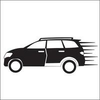 Auto Silhouette Illustration Vektor Design im solide schwarz Farbe. geeignet zum Logos, Symbole, Poster, T-Shirt Entwürfe, Webseiten, Konzepte, Anzeige, Aufkleber, Firmen.