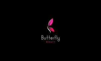 Schmetterling konzeptionelle einfach, bunt Symbol. Logo. vektor