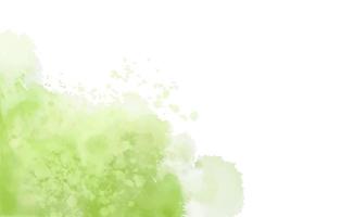 grünes Aquarell flüssiger Tintenspritzer vektor