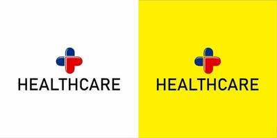 logotyp design för sjukvård vektor