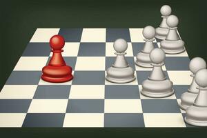 vit schack bild vektor