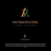 Logodesign für Osteopathie vektor