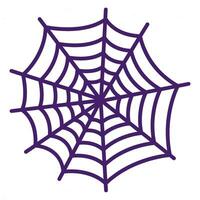 Halloween eben klebrig Netz Symbol vektor