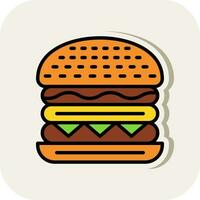 Cheeseburger Vektor Symbol Design