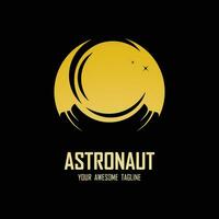 Astronaut Logo Vektor Symbol Illustration Design